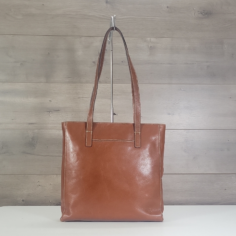 Patricia Nash Classic Brown Leather Tote Bag